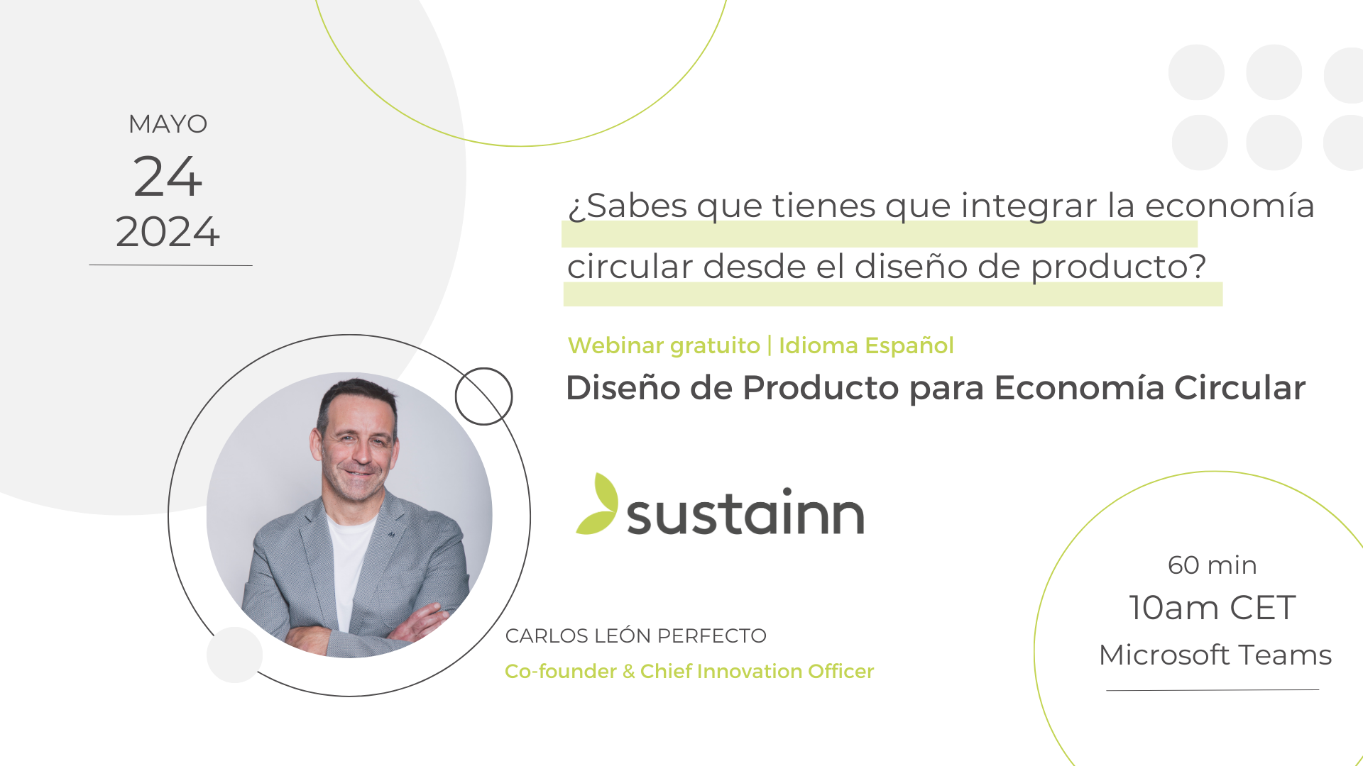 Free Webinar – Product Design for the Circular Economy